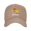 Klasická baseballová čepice Spanish Bull Spain Flag Unisex Dámská Nastavitelná venkovní čepice pro dospělého tátu