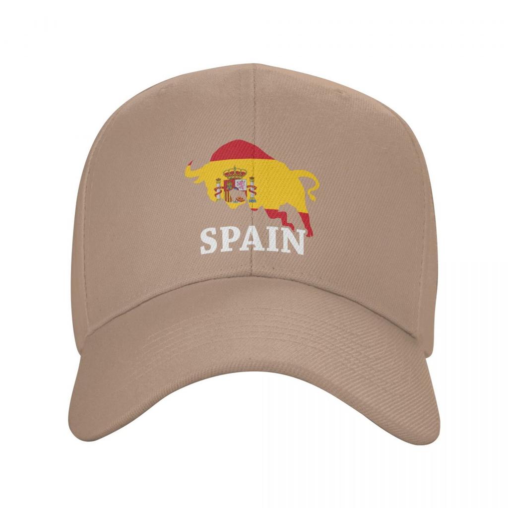 Klasická baseballová čepice Spanish Bull Spain Flag Unisex Dámská Nastavitelná venkovní čepice pro dospělého tátu