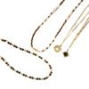 Boho Star Pendant Women's Necklace with Natural Stone Beads and Multi-layer Collarbone Chain