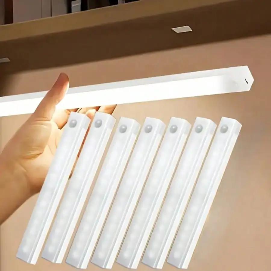 Auto Sensor Magnetic Light Bar - 3-Mode USB-C 150LM Rechargeable for Cabinet, Pantry Lighting & Hallway Stair Night Light Decor