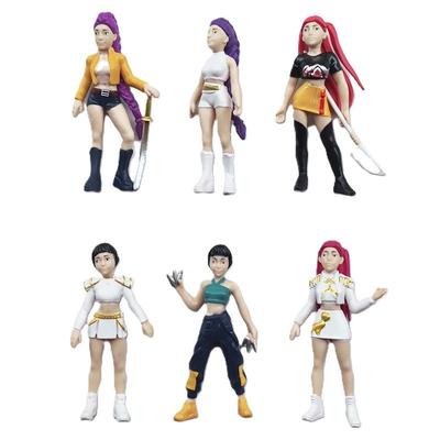 1 Set Kpop Demon Hunters Figure Model Toy Pvc Cartoon Gaming Peripherals Desk Decoration Collection Figures Model Toy