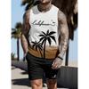 3D Printed Retro Geometry Tank Tops For Man Colorful Splicing Pattern Tees Summer Casual Vest Oversized Sports Street Tank Top
