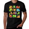 Tractor Excavator Farm Construction Vehicles T-Shirt Active Wear Sports T-Shirt for Men