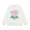 Casa spring and summer fantasy door starry sky castle casa letter long sleeve crew neck sweater couple T-shirt men and women couples
