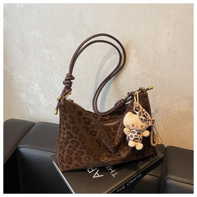 IELGY Ladies Tote Bag Casual Loose Feel Large Capacity Leopard Print Messenger Bag