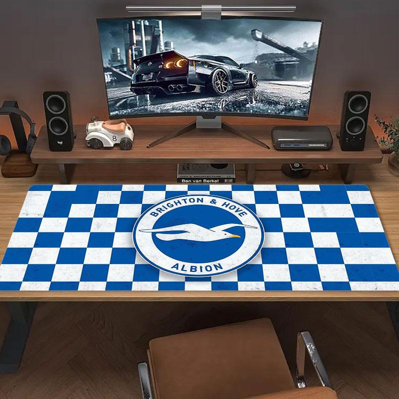 Brighton & Hove Albion Large Size Mouse Pad Large Gaming Table Cushion Non-slip Laptop Tablet Big Mousepad XXL Mat Mini PC Playmat With Lock Edge