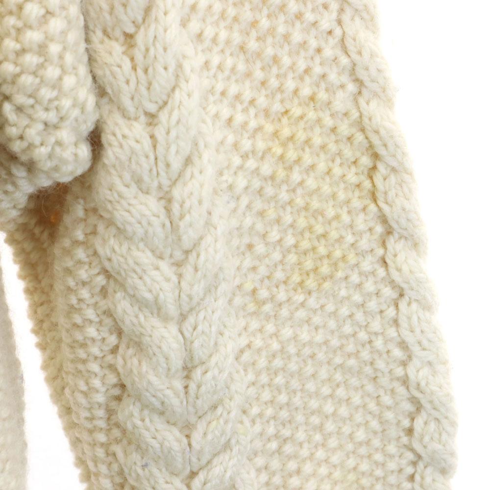 OLD Long Sleeve Fisherman Sweater Ivory Knit Cable Knit Women Used