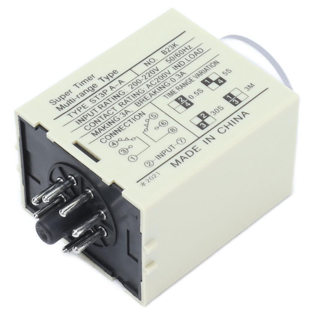 BERM Time Relay Adjustable Power On Timer Delay Accessory Replacement Part ST3PAA(DC24V )