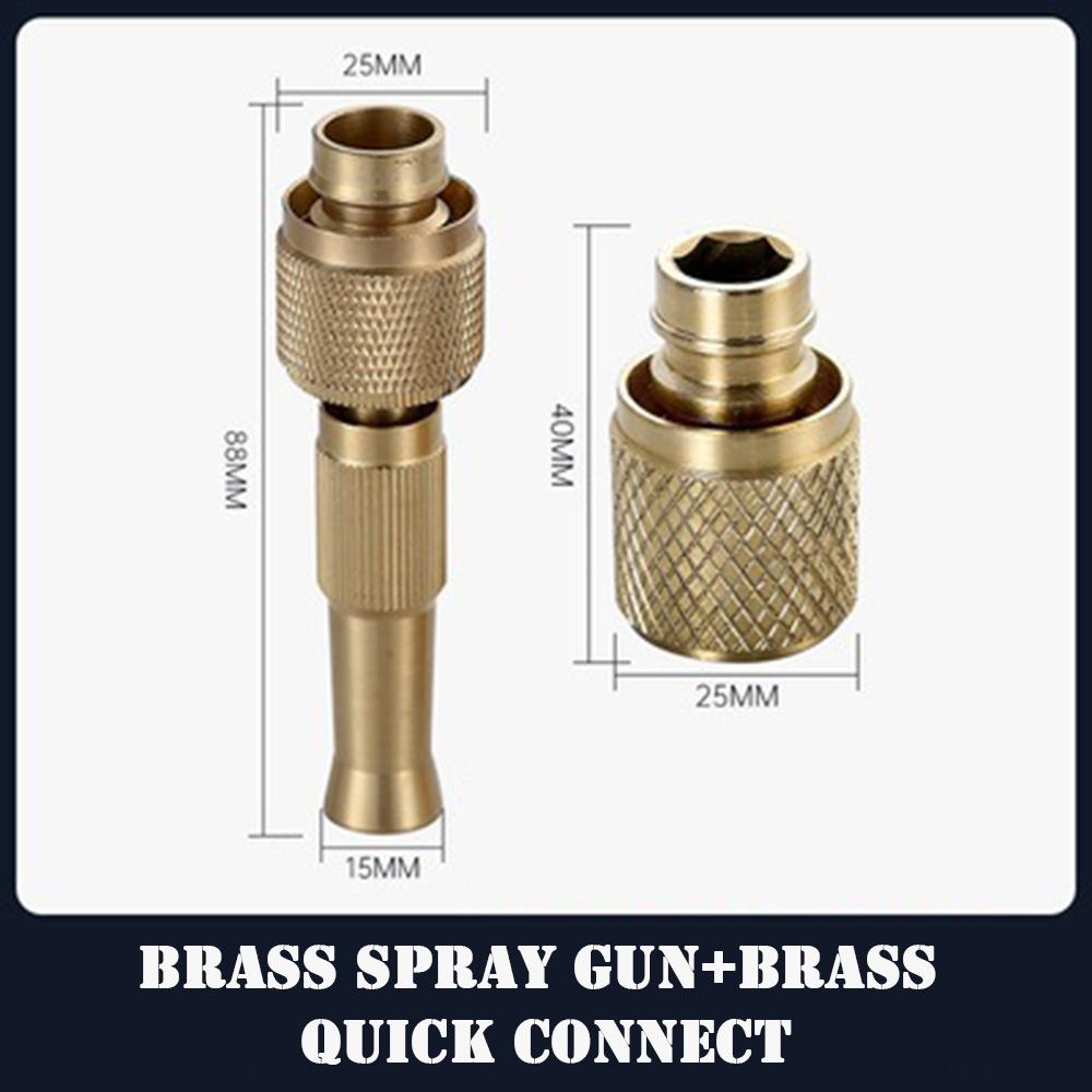 High Pressure Brass Water Hose Nozzle Garden Hose Sprinkler Multi-Function Gardening Car Washing Tools For Garden Irrigation