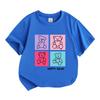 Kids Boys Girls 100% Cotton Short Sleeve Crew Neck T-Shirt, Cute Happy Bear Graphic Print Soft Casual Tee for Children Daily Wear