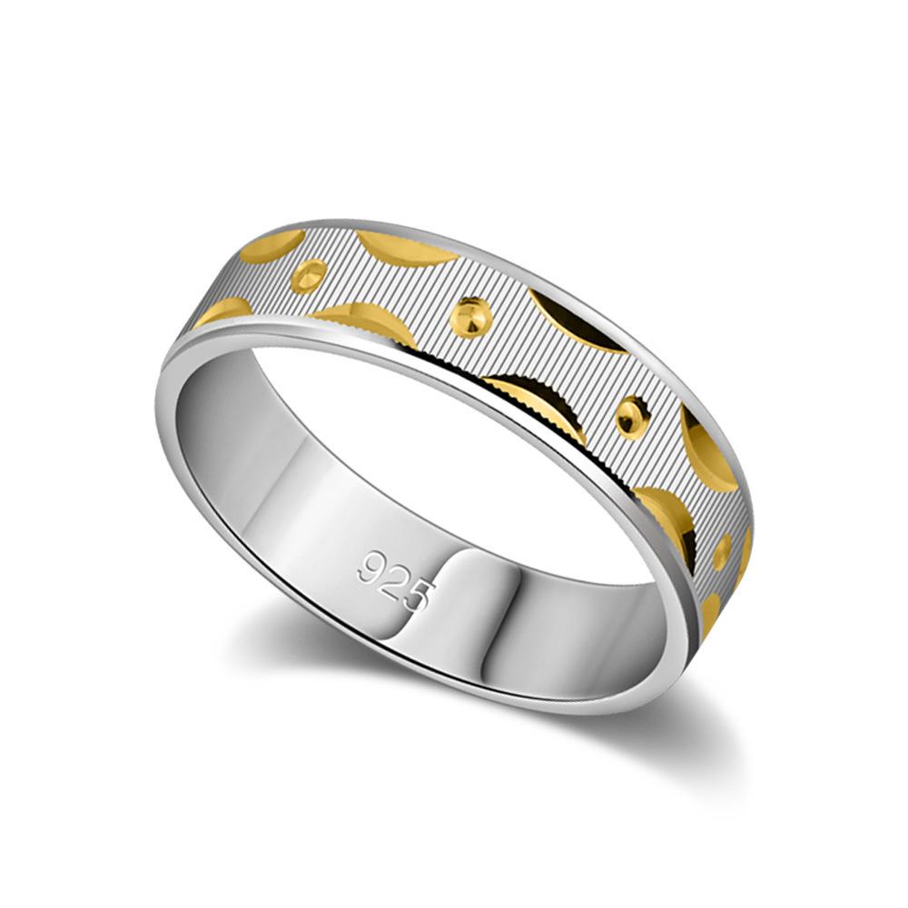 Wedding Ring Electro 5Mm Car Flower Ring, Male And Female Color Ring, Ring, Simple Jewelry