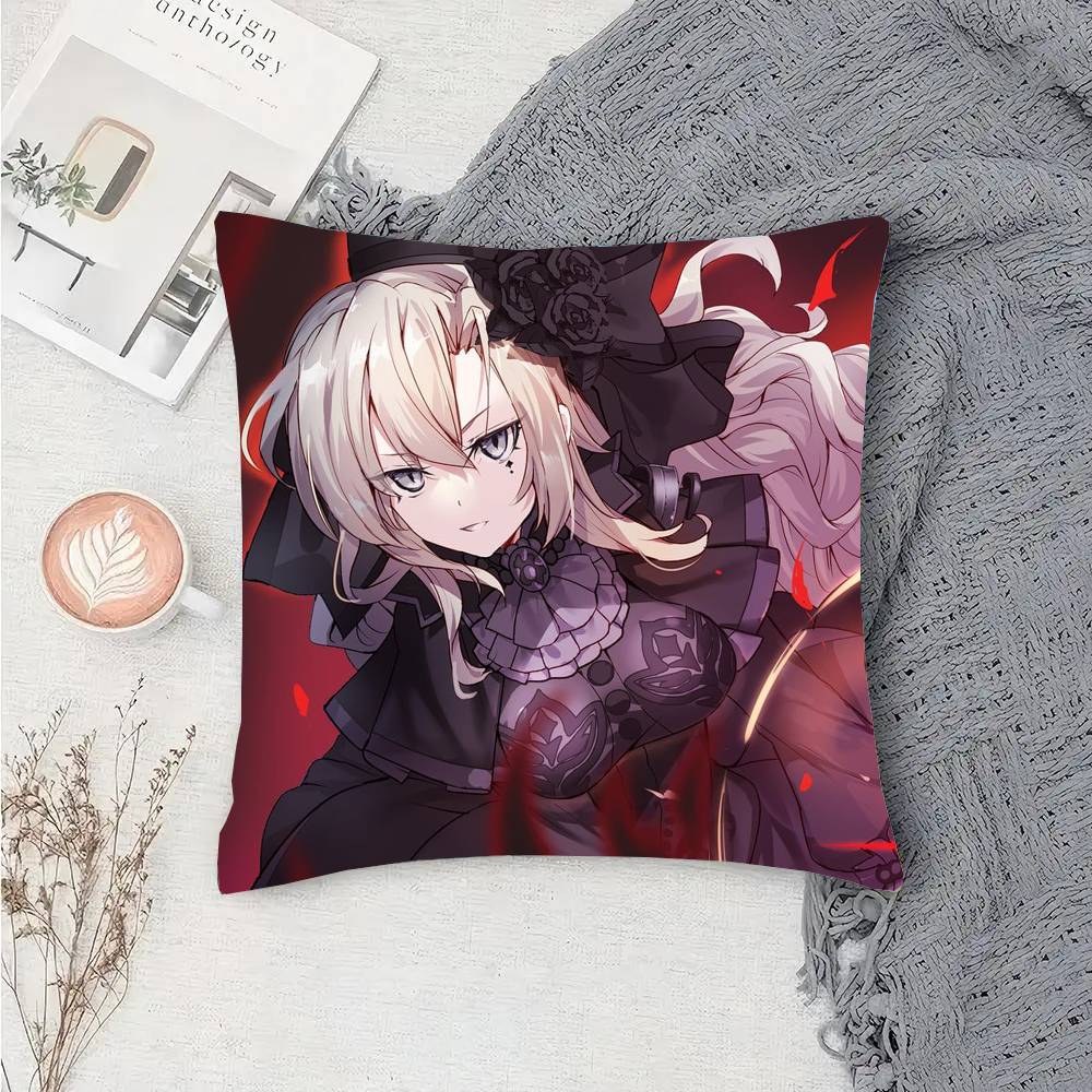 Kriemhild Animated Game Fate Grand Order Pillow Case Fashion Square Pillowcase Bedroom Sofa Room Ins Decoration Leisure