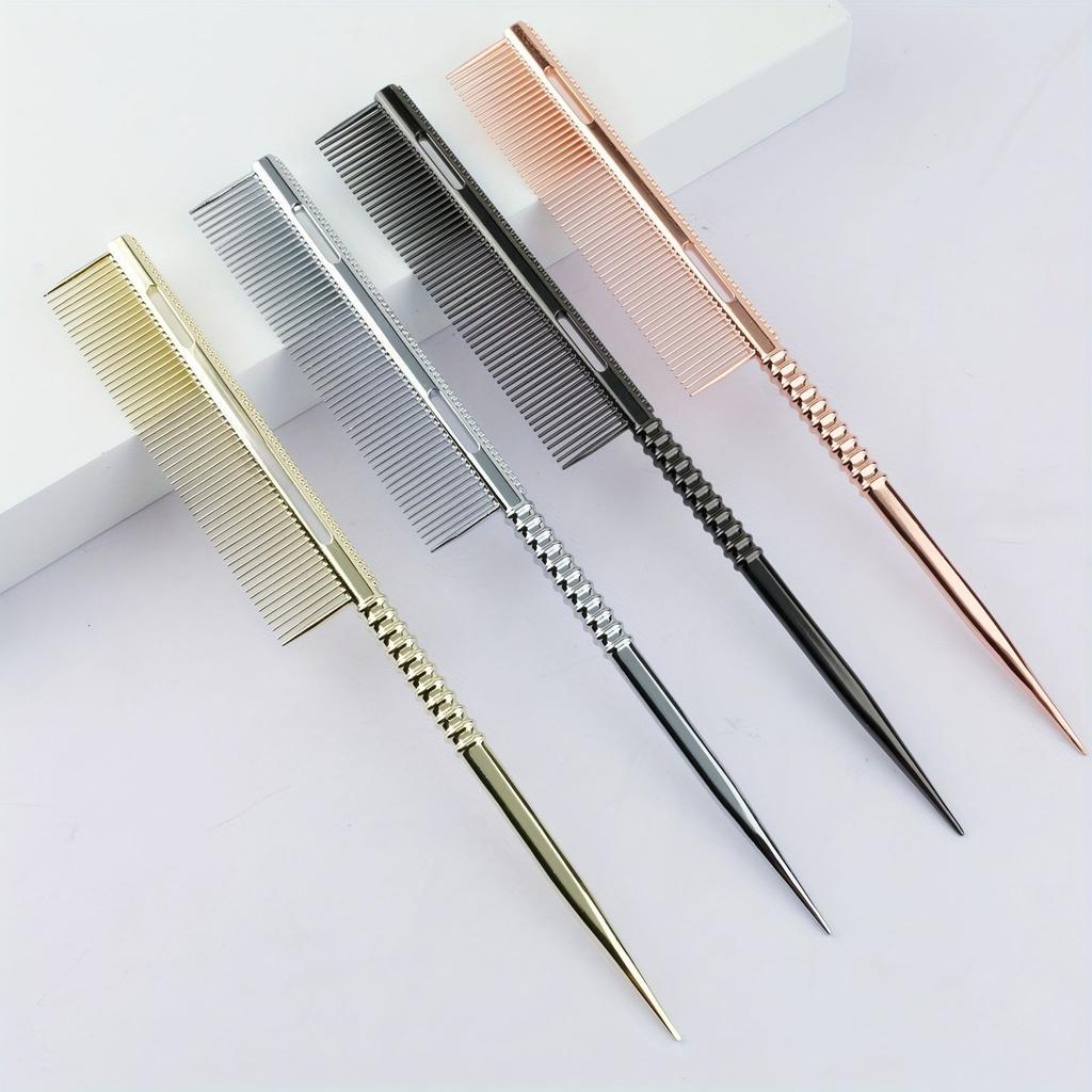 Hair Cutting Comb Professional Perm and Dyeing Tip Tail Comb Medium and Short Hair Comb Cutting Comb Pick Needle Comb
