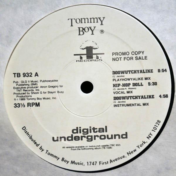 

12inch Record DIGITAL UNDERGROUND Doowutchyalike TB932 Tommy Boy 1989 US Rap HipHopRB Used