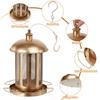 Bird Feeder, Heavy Duty Metal Wild Birdfeeder For Outdoor Hanging-Large Capacity Bird Feeder For Garden Yard For Outside