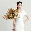 16mm 100% mulberry silk double-sided printing exquisite handmade rolled edge elegant silk scarf scarf for women