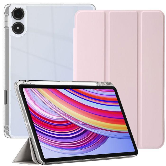 Coque de Protection - BOOLING - Xiaomi Redmi Pad Pro 12,1" - Antichoc - Porte-Stylet - Rose