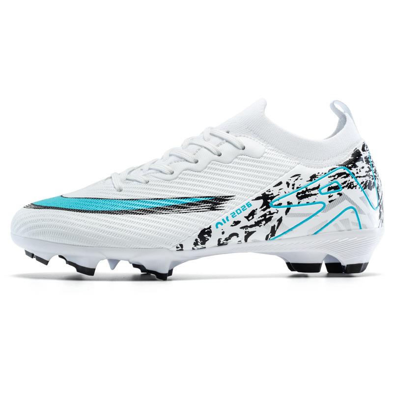 High-top soccer shoes men s stud TF adult breathable non-slip training shoes professional sports shoes 35