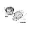 Double-layer Fine Mesh Tea Strainer Stainless Steel Filter Sieve Teaware Lace Tea Drain Useful Tea Infusers Kitchen Accessories
