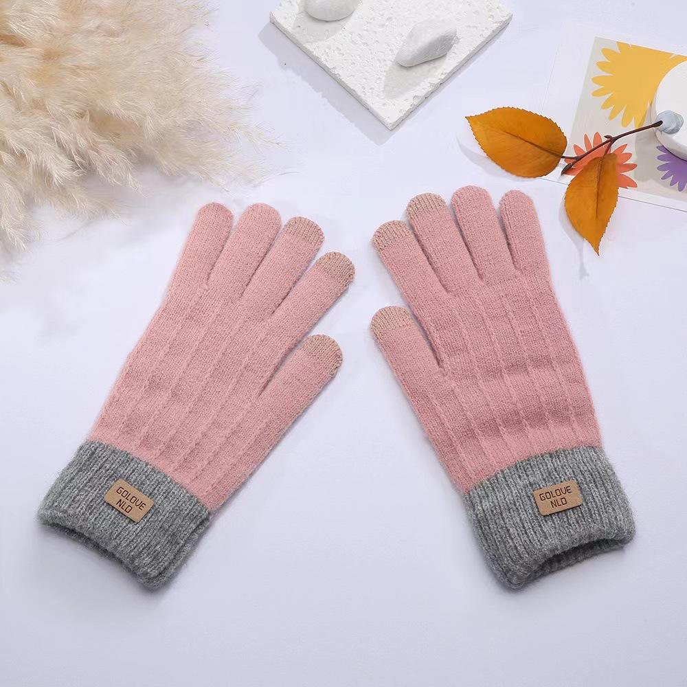 1 Pair Women and Men's Warm Touchscreen Knitted Gloves Comfortable Gloves for Winter