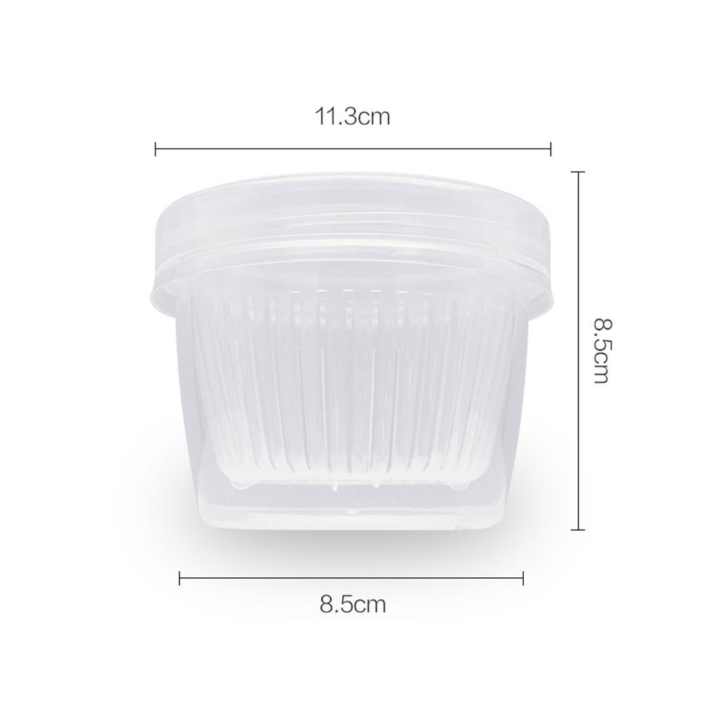 

500 мл кухонная приправа ящик для хранения бытовой чеснок имбирь лук контейнер для хранения продуктов холодильник герметичный кухонный органайзер 1pcs белый