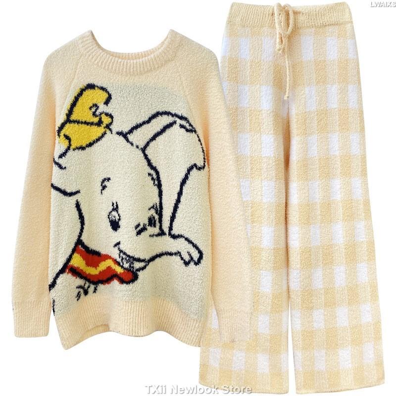 

Утолщенный и теплый плед с изображением маленького слона, мягкая и мягчайшая пижама, женская осенне-зимняя домашняя одежда из кораллового бархата One Size жёлтый