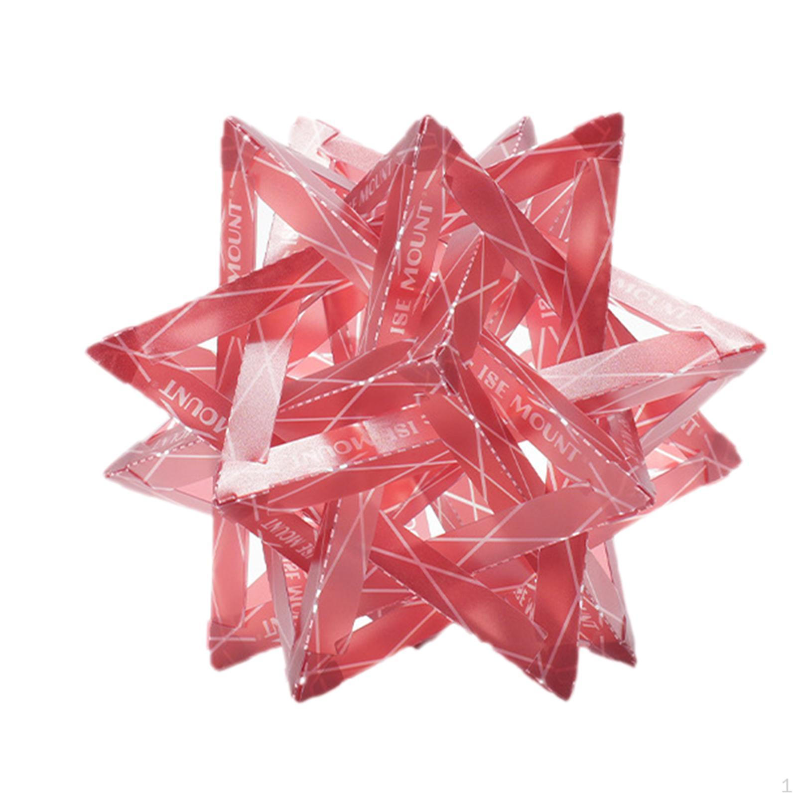 

Абажур для кемпинговой лампы, декоративный, простая сборка, портативный, геометрический, абажур для барбекю, рыбалки красный