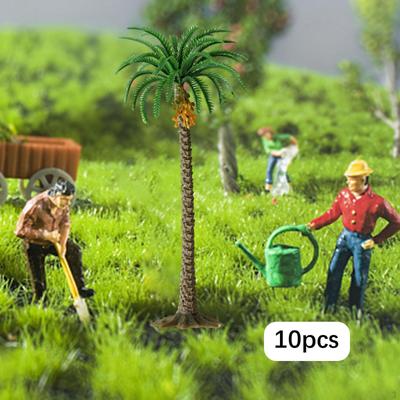 10 Pieces Model Train Scenery Trees Accessories Architecture Dioramas Fake Simulation Coconut