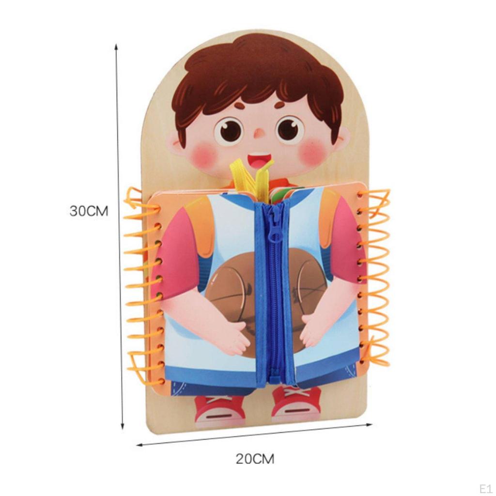 Young Child Busy Board HandEye Coordination Educational Learn Through Play Wooden