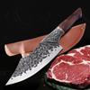 Forged Steel Butcher Knife Handmade Kitchen Knives Meat Cleaver Chef Slicing Carving Knife Cutter