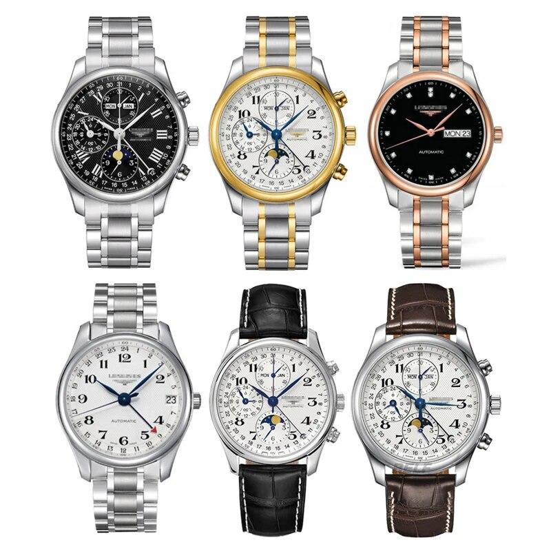 5 Pointer Solid Stainless Steel Strap 12/13/14/15/16/17/18/19/20/21/22/23/24mm Butterfly Buckle Men Women Metal Watch Band