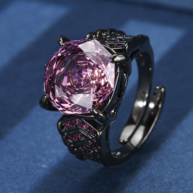 

Ювелирные изделия Медное основание с золотым покрытием Темпераментный набор цвета сухой розы Легкая роскошь Основной камень 14-12 мм