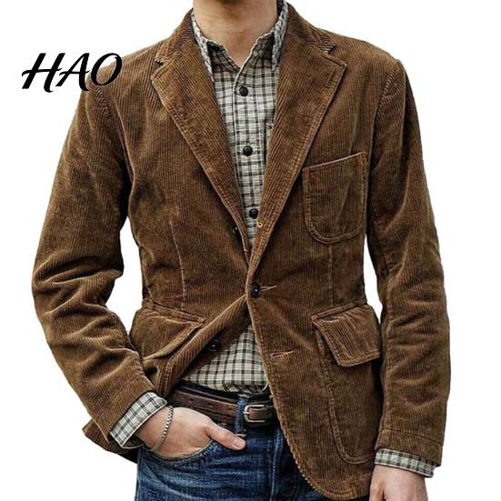 Single Breasted Suit Jacket Coat Lapel Long Sleeve Textured Fabric with Flap Pockets Solid Color Office Business Casual Outerwear Cold Weather S