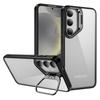 For Samsung Galaxy S25+ Case Lens Frame Kickstand TPU+Acrylic Protective Phone Cover