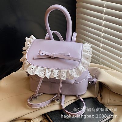 Backpack Women's Travel Lightweight High Value 2025 New Niche Design Bow Casual Schoolbag Travel Backpack