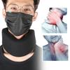 Black Sponge Neck Brace Protection Cervical Collar Support Pain Relief for Outdoor Fitness(S)