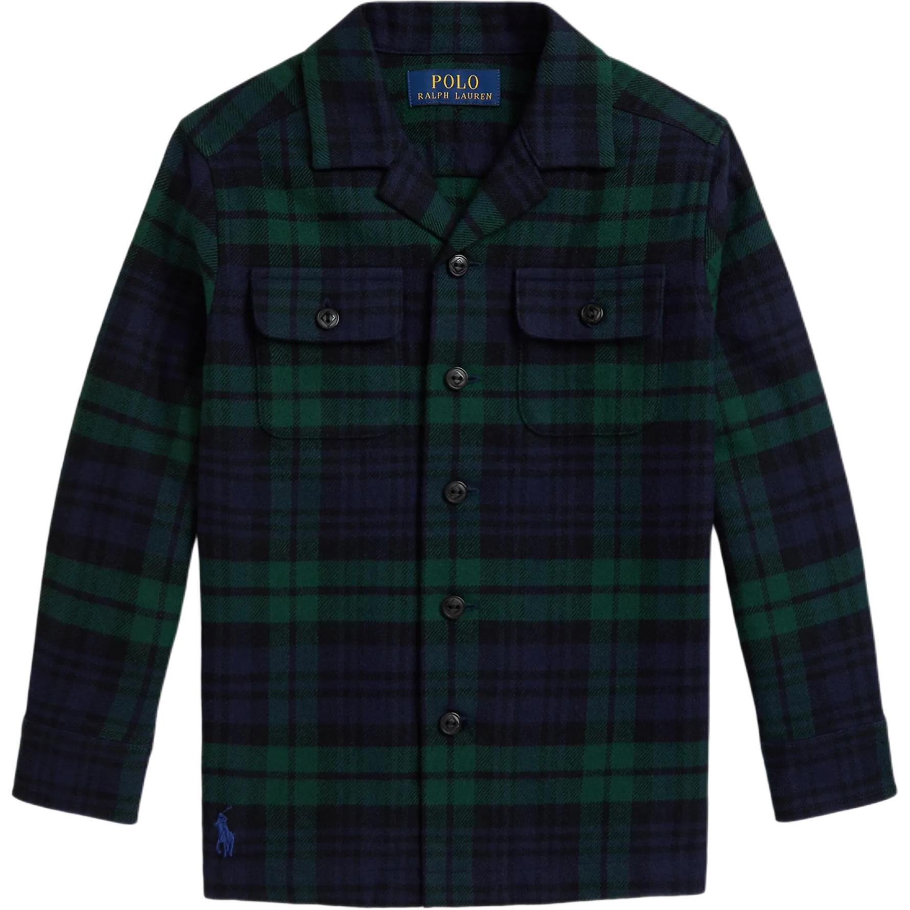 

Повседневная рубашка Polo Ralph Lauren FW25 Фланелевая клетчатая с воротником, нагрудным карманом и длинными рукавами Детская Детские рубашки 323979344-001 L