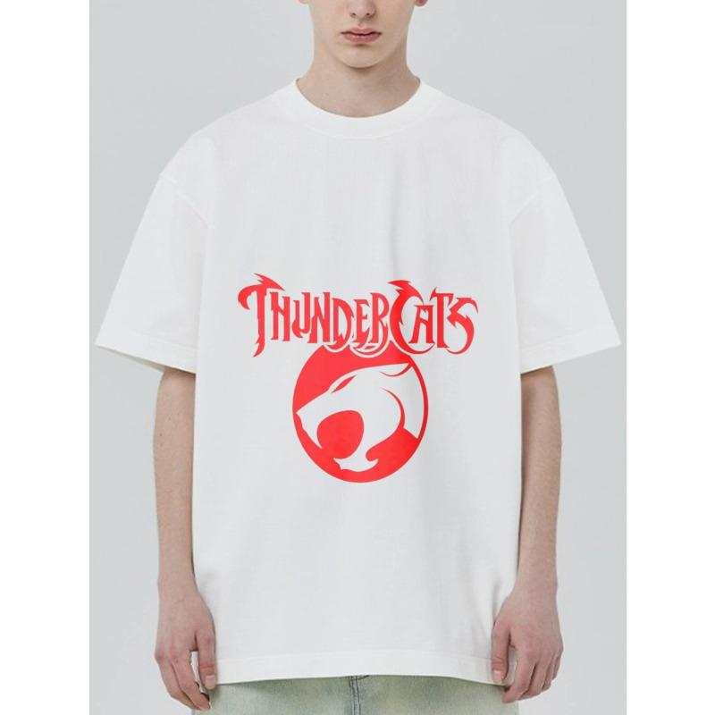 Черная футболка Thundercats с красным логотипом и текстом Thundercats для повседневной носки S