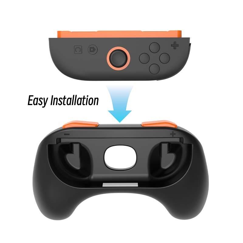 2pcs Gaming Grip Handle Controller for Switch 2 Joy-Con Grips for NS2 Joypad Hand Grip Stand Controller Gamepad Holder Bracket