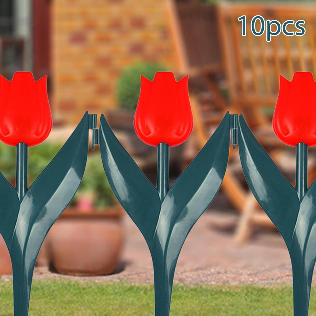 10 ks Obrubník pro tulipánovou zahradu Obrubník pro květinový záhon Dekorativní plot Zahradní oplocení Okraj pro venkovní příjezdovou cestu Chodník Zahradní dekorace