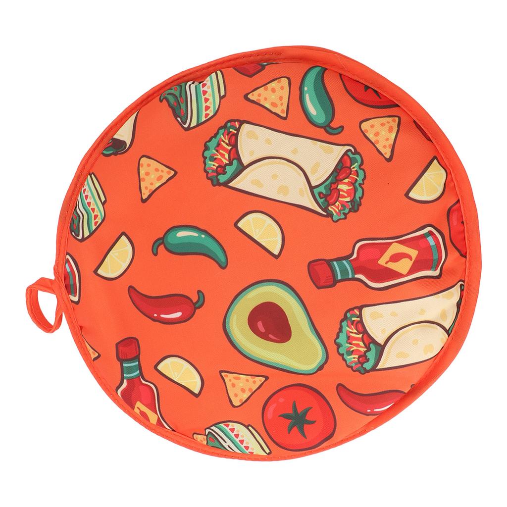 Tortilla Warmer Pouch 11.8 Inch Insulated Microwaveable Fabric Tortilla Keeper Holder for Corn and Flour