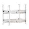 No-Drill Extendable Double-Layer Kitchen Storage Shelf