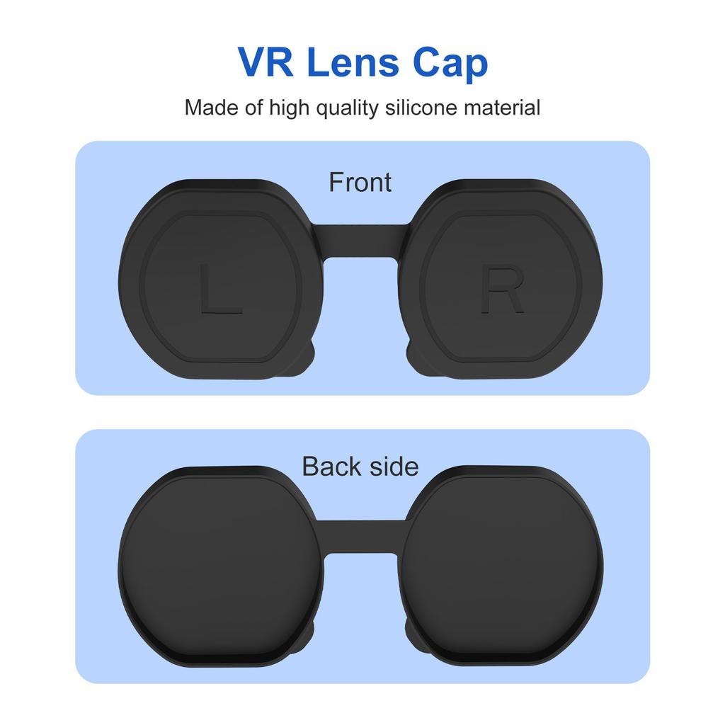 Soft Lens Cover VR Lens Soft VR Glasses Silicone Cover Anti Scratch Cover for PS VR2 Headset Scratchproof Cover