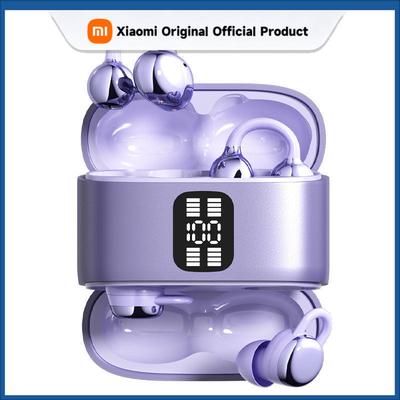 Xiaomi 2 In 1 High Sound Quality Wireless Bluetooth Ear Clip Headphones Couple In Ear LED Power Display Earphones for Game Sport Music
