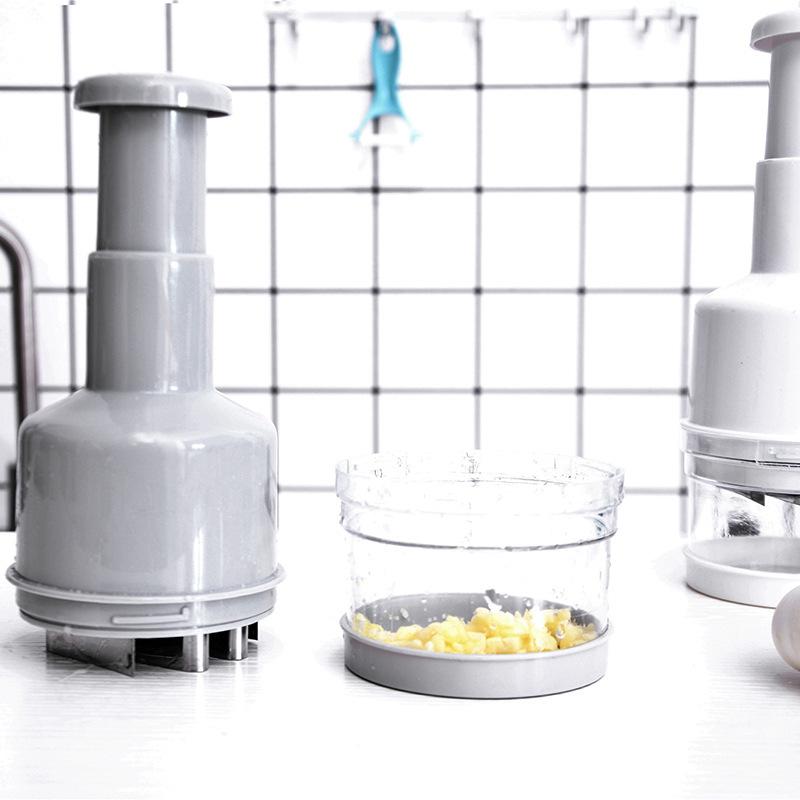 Stainless Steel Hand-pressed Vegetable Cutter Kitchen Multifunctional Ginger And Garlic Chopper Onion Chopper Vegetable Shredder