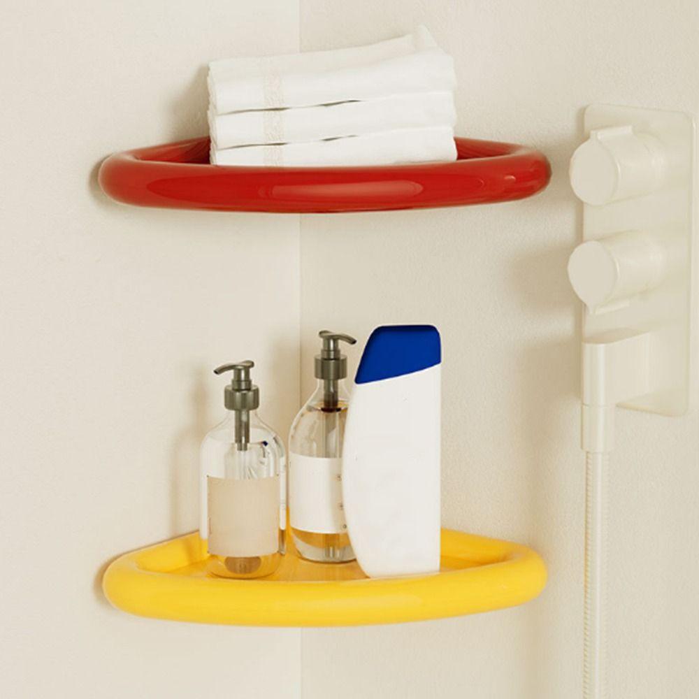 Wall Mounted Bathroom Triangle Shelf Thickened Corner Storage Shelf Washing Bathing