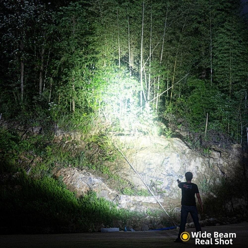 Strong Light Aluminum Alloy Flashlight Variable Focus USB Rechargeable Torch Light Waterproof Portable LED Pocket Flashlights