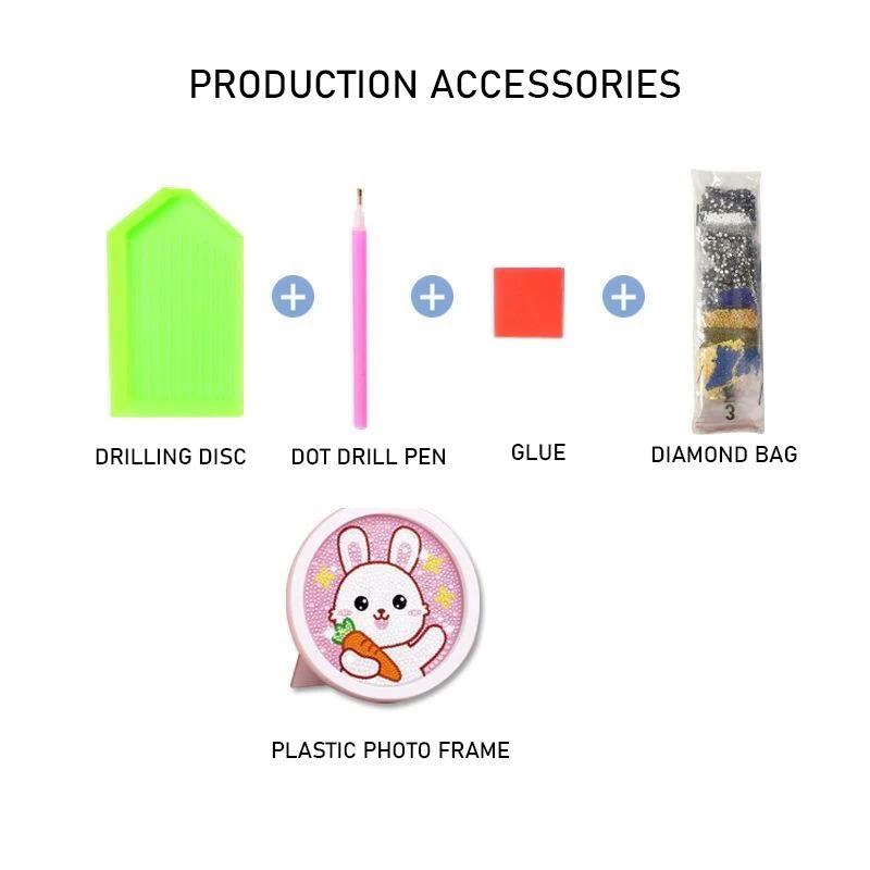 Diamond Sticker Art - Stick-on Diamond Painting Toy for Little Girls Children's DIY Craft - 2025 Diamond Sticker Art New Educati