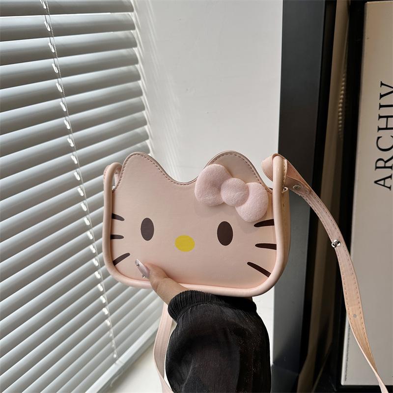 

Милый стиль кошка маленькая сумка женская 2025 новая модная мода подмышечная маленькая квадратная сумка летняя текстура на плечо сумка-мессенджер розовый