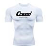 Camiseta de protección solar para surf de hombre, traje de buceo, protección contra erupciones, traje de baño, manga corta ajustada, natación, flotante, protección UV, traje de buceo